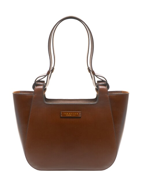 THE BRIDGE LUCIA Borsa shopping a spalla in pelle MARRONE - Borse Donna