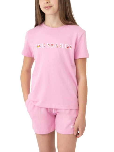 TRUSSARDI FATUTI Set t-shirt e bermuda pink - Tute bambini
