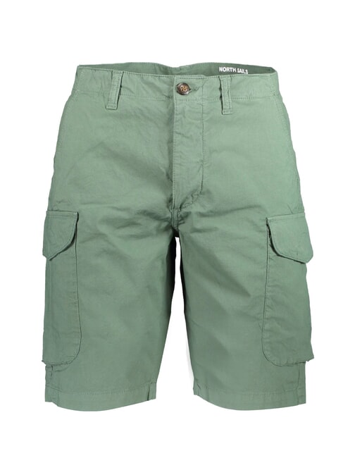 NORTH SAILS AMERICA Pantaloni corti cargo in cotone stretch military green - Pantaloni Uomo