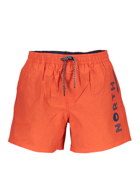 NORTH SAILS VOLLEY Costume boxer logo laterale bright orange - Costumi da bagno Uomo