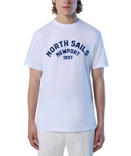 NORTH SAILS NEWPORT T-shirt in cotone logo arco white - T-shirt Uomo - 1