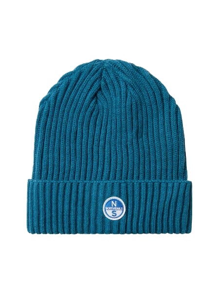 NORTH SAILS ROUND LOGO Berretto a coste larghe water green - Cappelli