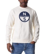 NORTH SAILS GRAPHIC Felpa girocollo in cotone marshmallow - Felpe Uomo - 1