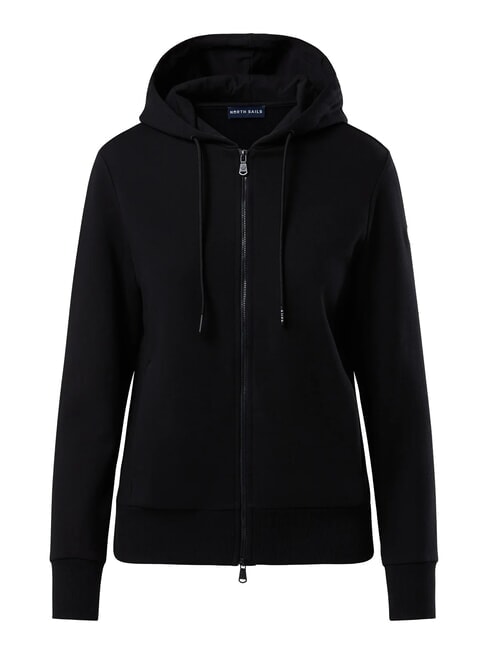 NORTH SAILS BASIC Felpa full zip con cappuccio black - Felpe Donna