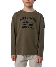 NORTH SAILS GRAPHIC KIDS Maglia manica lunga in cotone - T-shirt Bambino