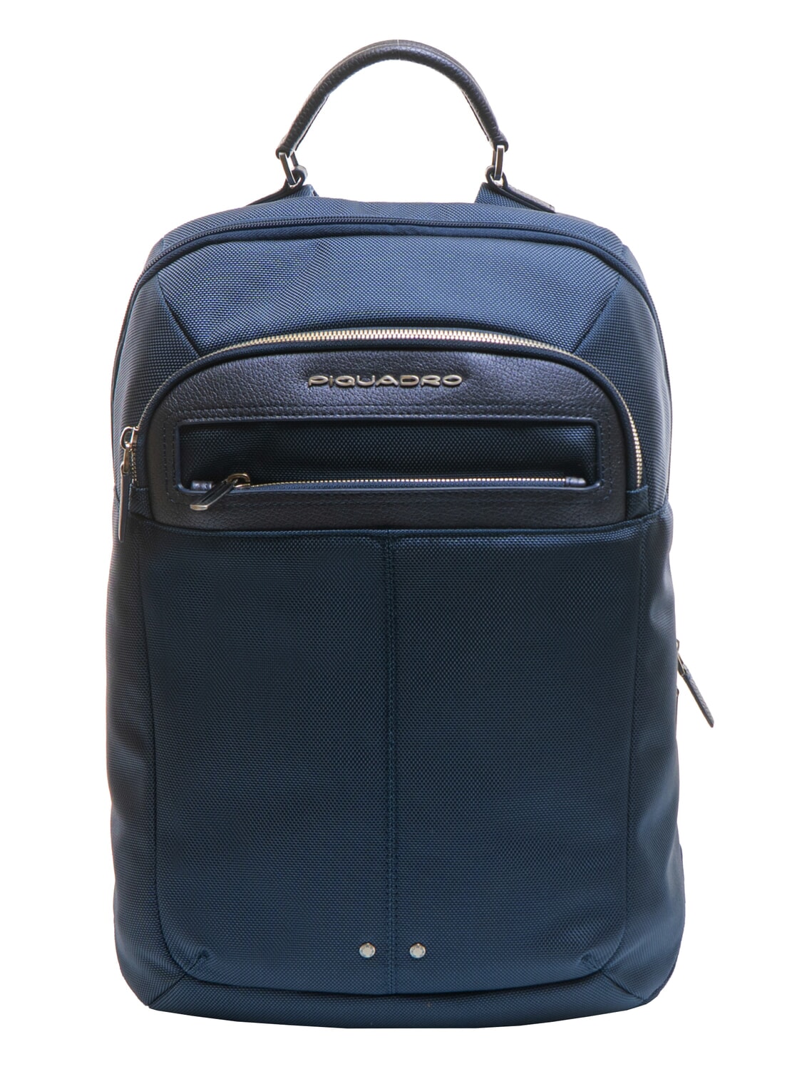 Piquadro Link Zaino In Pelle E Tessuto, Porta Pc Avio