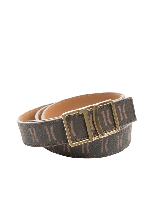 ALVIERO MARTINI PRIMA CLASSE MONOGRAM Cintura fibbia logo moro - Cinture