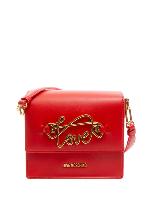 LOVE MOSCHINO CURSIVE LOGO Borsa a spalla con tracolla ROSSO - Borse Donna