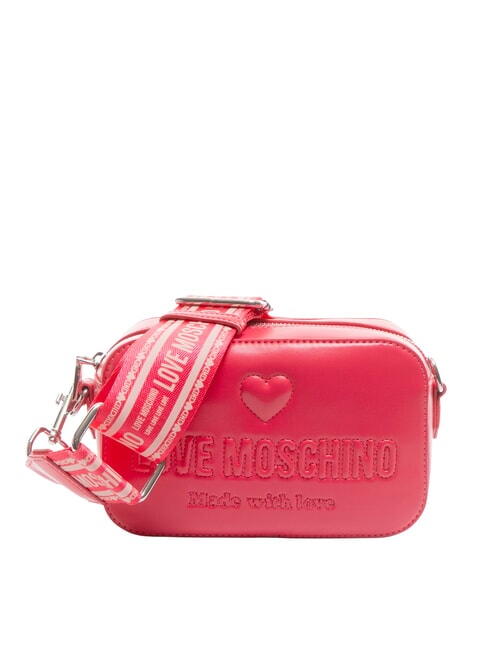 LOVE MOSCHINO MADE WITH LOVE Mini Bag a tracolla fuxia - Borse Donna