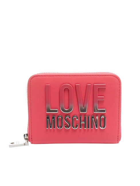 LOVE MOSCHINO ZIP AROUND Portafoglio fuxia - Portafogli Donna