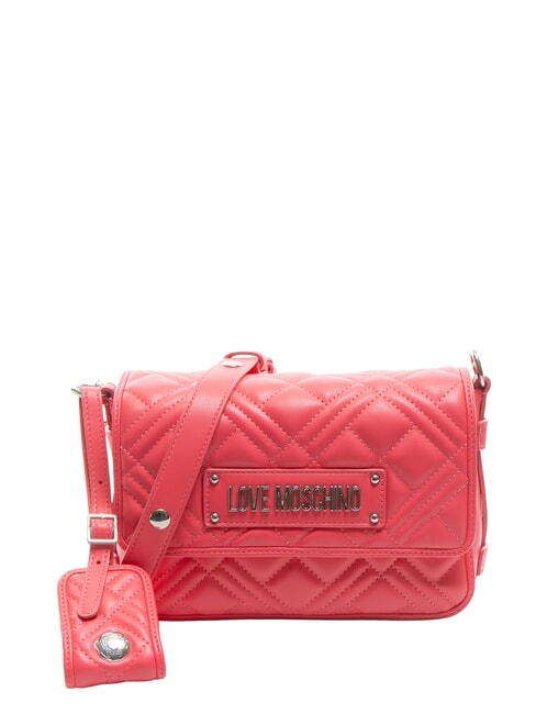 LOVE MOSCHINO QUILTED S Mini Bag a tracolla fuxia - Borse Donna