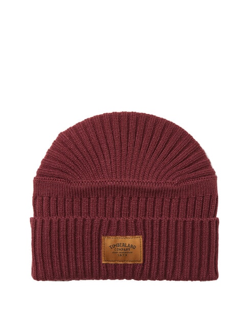 TIMBERLAND RIBBED Cappello con risvolto tawny port - Cappelli