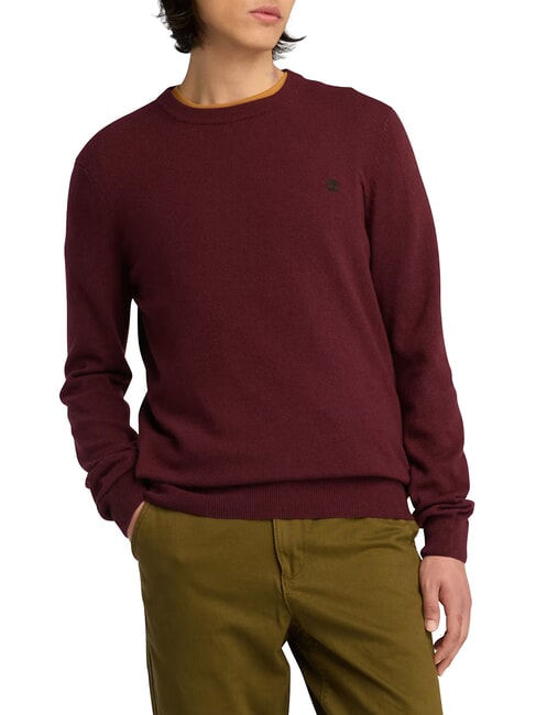 TIMBERLAND KNOX RIVER Maglia girocollo tawny port - Maglie Uomo