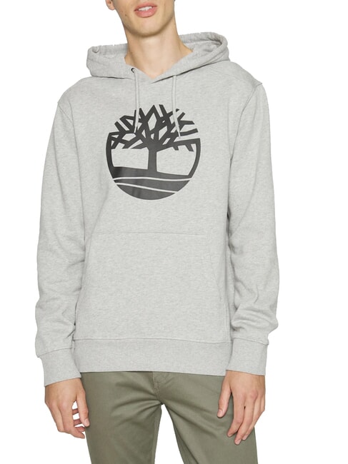 TIMBERLAND TREE LOGO Felpa con cappuccio medium grey heather - Felpe Uomo