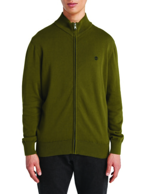 TIMBERLAND WILLIAMS RIVER Maglione con zip darkoliv - Maglie Uomo