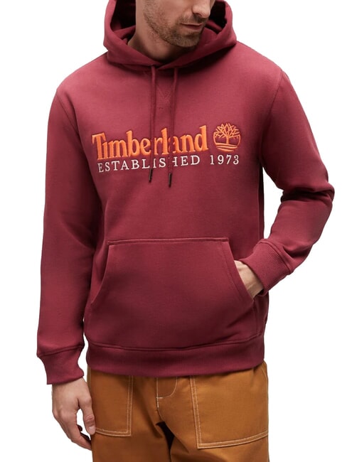 TIMBERLAND ESTABILISHED 1973 Felpa con cappuccio cordovan - Felpe Uomo