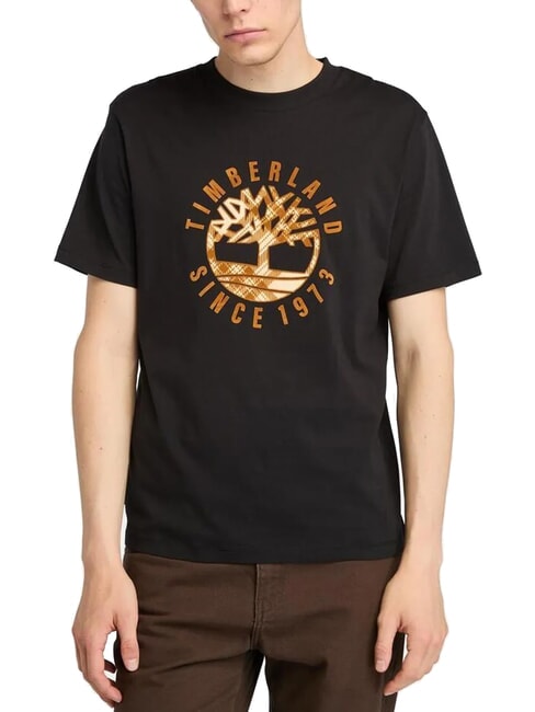 TIMBERLAND HOLIDAY FRONT GRAPHIC T-Shirt in cotone NERO - T-shirt Uomo