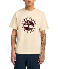 TIMBERLAND HOLIDAY FRONT GRAPHIC T-Shirt in cotone angora - T-shirt Uomo - 1
