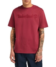 TIMBERLAND EMBROIDERY TONAL T-shirt in cotone cordovan - T-shirt Uomo - 1