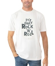 JOHN RICHMOND SPARTACO T-shirt in cotone con stampa off-white - T-shirt Uomo - 1