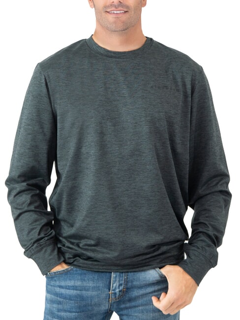 JOHN RICHMOND KUDRO Felpa girocollo logo rilievo charcoal - Felpe Uomo