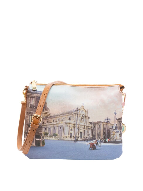 YNOT YESBAG Borsa a tracolla con stampa catania duomo - Borse Donna
