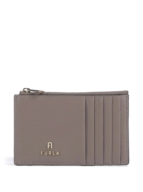 FURLA CAMELIA Portafoglio piatto in pelle stucco gray - Portafogli Donna