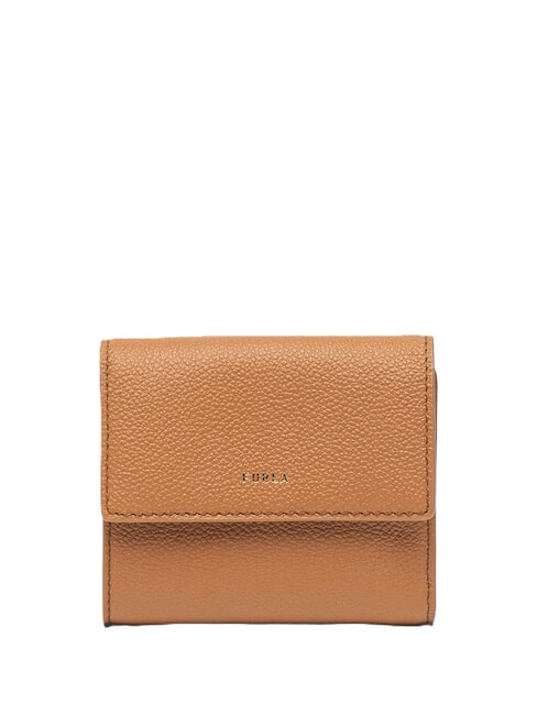 FURLA GOCCIA Portafoglio bifold medio in pelle brandy - Portafogli Donna