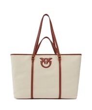 PINKO MIRANDA Borsa shopper in canvas con doppi manici - Borse Donna