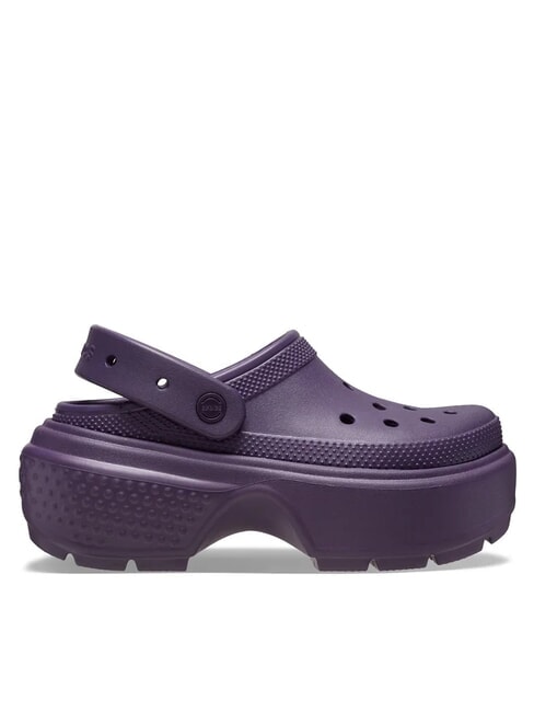 CROCS STOMP CLOG W Ciabatta sabot platform dark iris - Scarpe Unisex