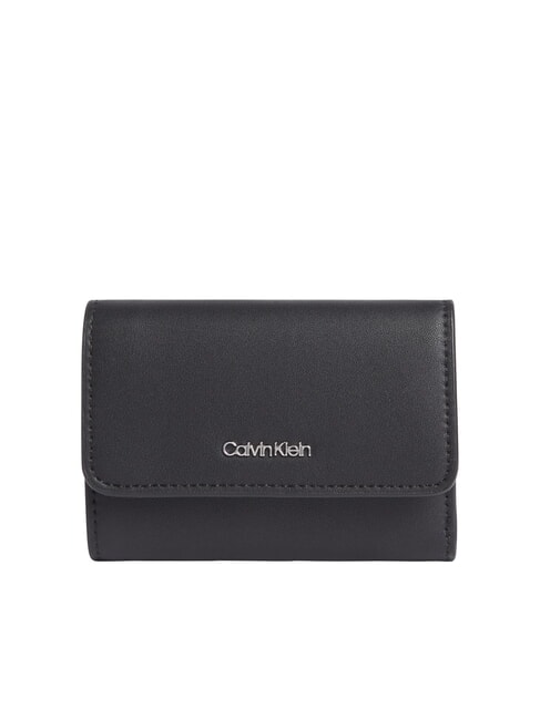 CALVIN KLEIN CK MUST Portafoglio compatto na black - Portafogli Donna
