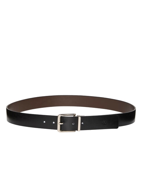 CALVIN KLEIN CKJ PIN BUCKLE Cintura double face accorciabile black/delicioso/pewter - Cinture
