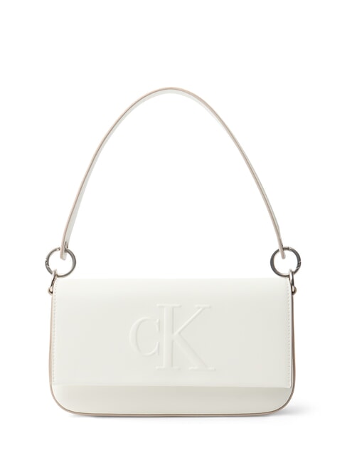 CALVIN KLEIN SCULPTED  Borsetta a spalla lily white - Borse Donna