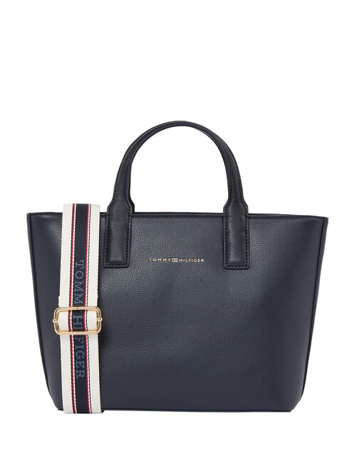 TOMMY HILFIGER TH LOGOTAPE Shopper a mano, con tracolla space blue / black - Borse Donna
