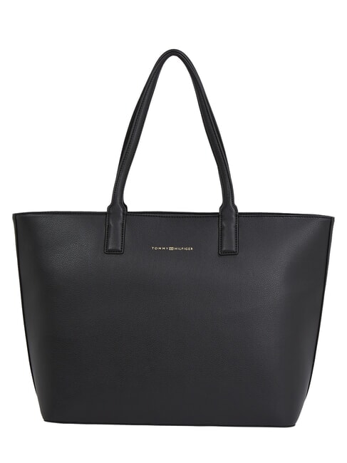 TOMMY HILFIGER TH LOGOTAPE  Shopping Bag black - Borse Donna