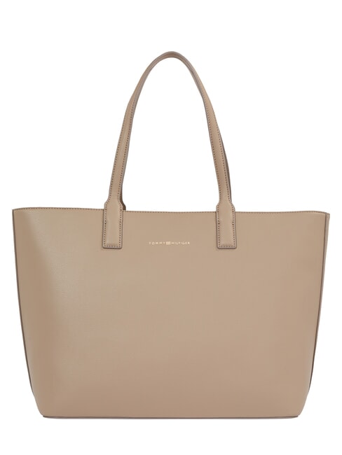 TOMMY HILFIGER TH LOGOTAPE  Shopping Bag coastal taupe - Borse Donna