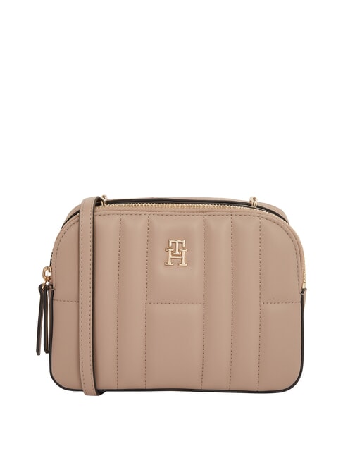 TOMMY HILFIGER TH FEMININE  Mini Camera Bag a tracolla coastal taupe - Borse Donna
