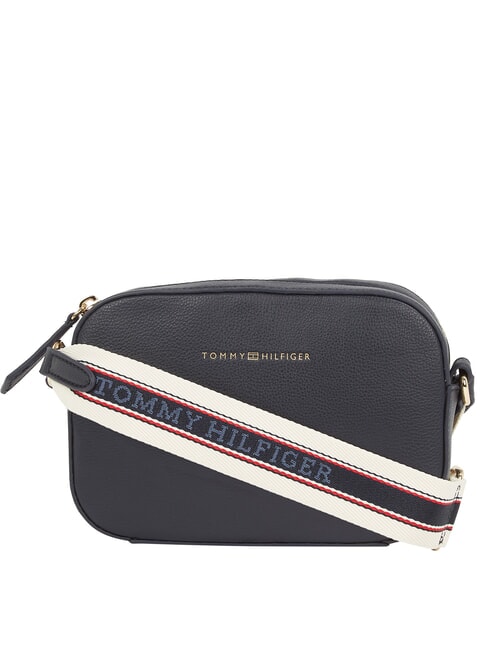 TOMMY HILFIGER TH LOGOTAPE  Mini Camera Bag a tracolla space blue / black - Borse Donna