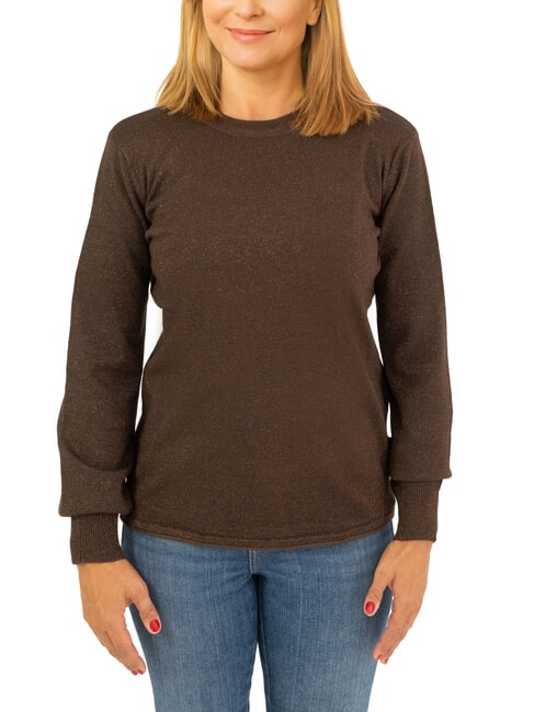 JOHN RICHMOND PARANA Maglia girocollo in lurex moro - Maglie Donna