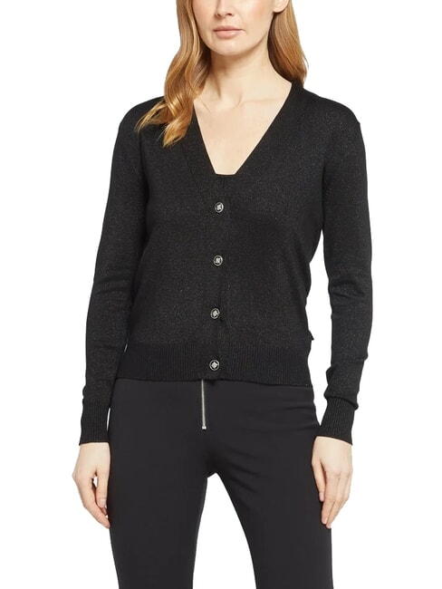 JOHN RICHMOND PEACEFUL Cardigan lurex con bottoni black - Maglie Donna