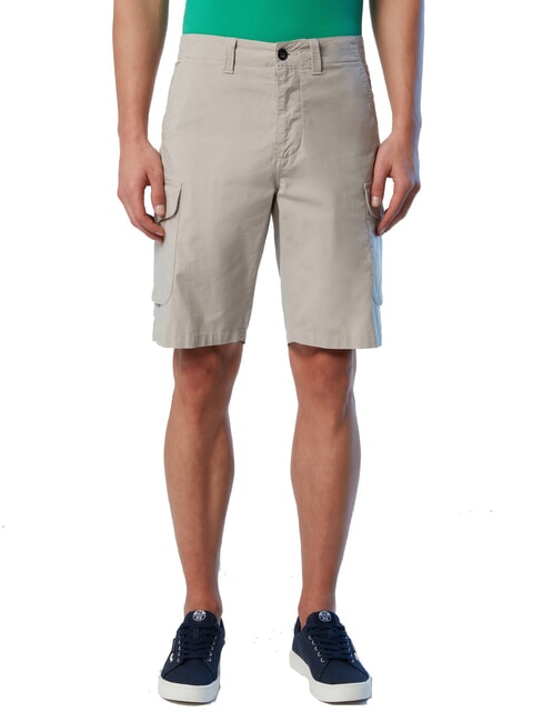NORTH SAILS AMERICA Pantaloni corti cargo in cotone stretch dove - Pantaloni Uomo