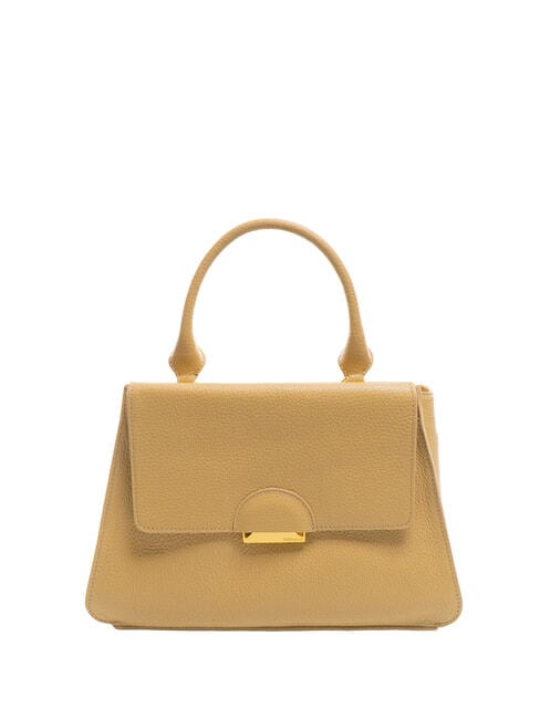 COCCINELLE TALEA Borsa a cartelletta in pelle con tracolla fresh beige - Borse Donna