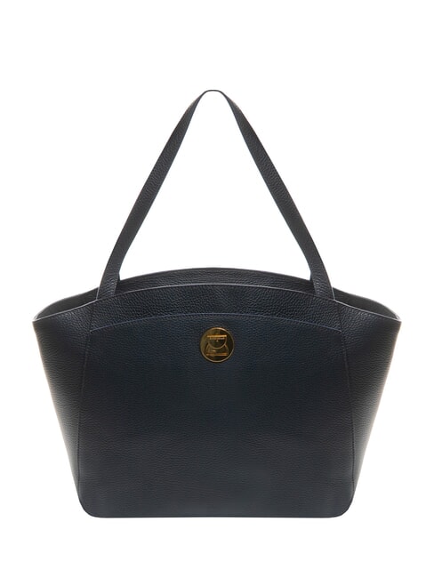 COCCINELLE LIYA Borsa a spalla in pelle martellata midnight blue - Borse Donna