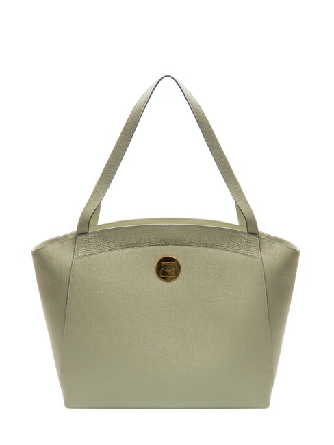 COCCINELLE LIYA Borsa a spalla in pelle martellata celadon green - Borse Donna