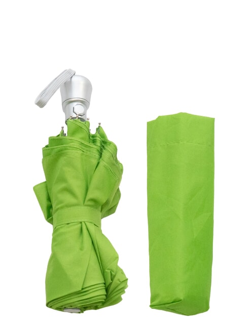 FERRÈ MINI  Ombrello pieghevole apertura automatica verde erba - Ombrelli