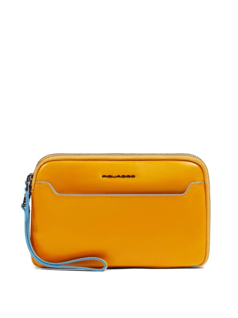 PIQUADRO BLUE SQUARE Pochette da uomo in pelle Giallo - Porta tablet & Organizer
