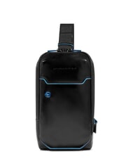 PIQUADRO BLUE SQUARE Zaino borsello monospalla in pelle - Tracolle Uomo