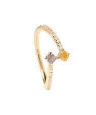 PDPAOLA JUNO Anello con pietre placcato oro - Anelli