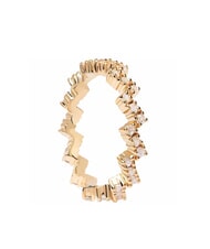 PDPAOLA THE NEW ESSENTIALS THE ZIPPER Anello placcato oro con zirconi - Anelli