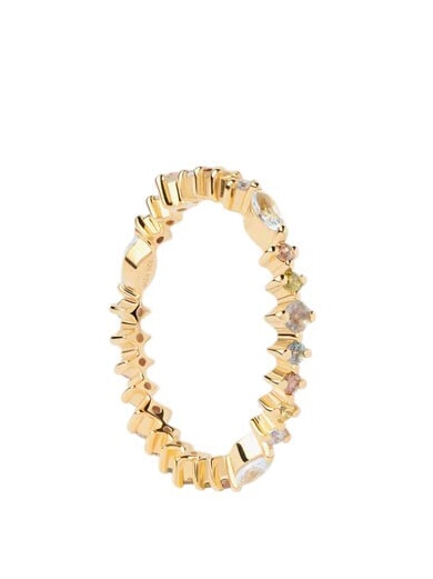 PDPAOLA COLOR LOTUS Anello con pietre colorate oro - Anelli